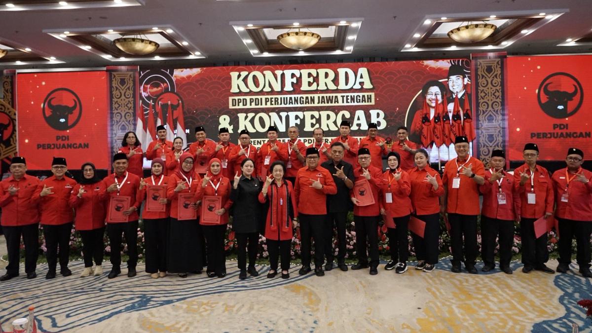 PDIP Jateng Gelar Konferda, Dolfie OFP Pimpin dengan Komposisi Senior-Muda