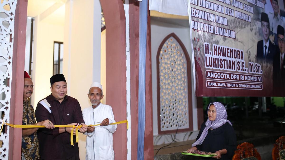 DPR Resmikan Musala Nurul Jadid di Lumajang untuk Pusat Kegiatan Umat